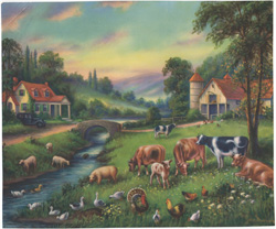 idyllic farm